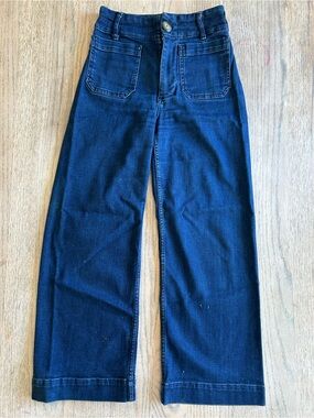 Anthropologie Mauve Colette Dark Blue Denim Straight leg Jeans